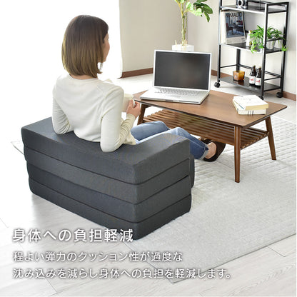 [幅80] ソファー ひとりがけ 1人用 ローソファー 総ウレタンソファ ｜ フラウム 1P