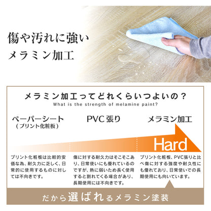 テレビ台 ローボード 幅180cm 極厚天板 65型対応 組立式 フルール