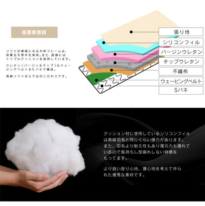 幅200 ソファー カウチソファ L字型 ヘッドレスト付き レザーソファ フォルティス