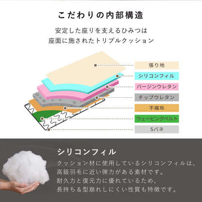 [幅86] ソファー ひとりがけ 1人用 コンパクト レザー 脚取り外し可 ｜ フレスコ 1P