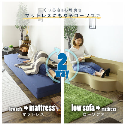 ウレタンソファー 2人掛け 2人用ソファ ソファ ローソファー ソファーベッド フロイデ 2P