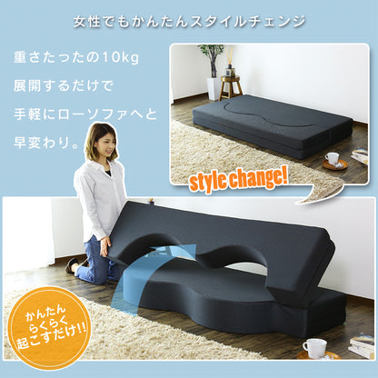 ウレタンソファー 2人掛け 2人用ソファ ソファ ローソファー ソファーベッド フロイデ 2P