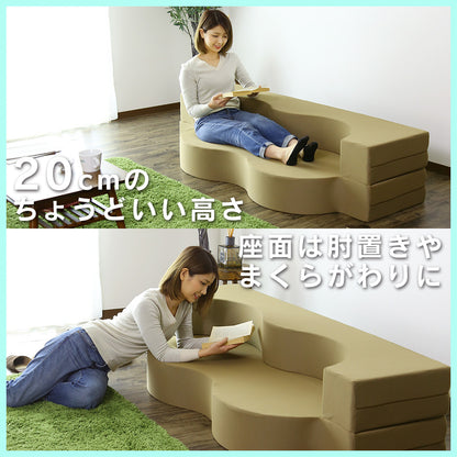 ウレタンソファー 2人掛け 2人用ソファ ソファ ローソファー ソファーベッド フロイデ 2P