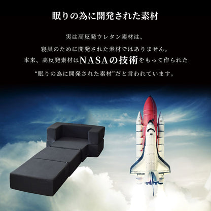 ソファ ひとりがけ ローソファ ベッド グイド1P