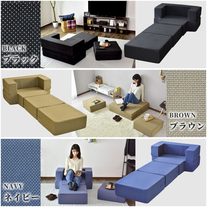 ソファ ひとりがけ ローソファ ベッド グイド1P