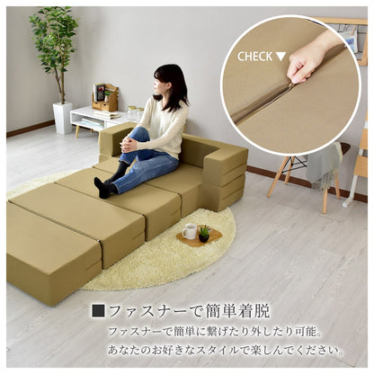 ソファ ソファー ローソファー クッション ソファベッド ソファーベッド マットレス ソファ グイド2P