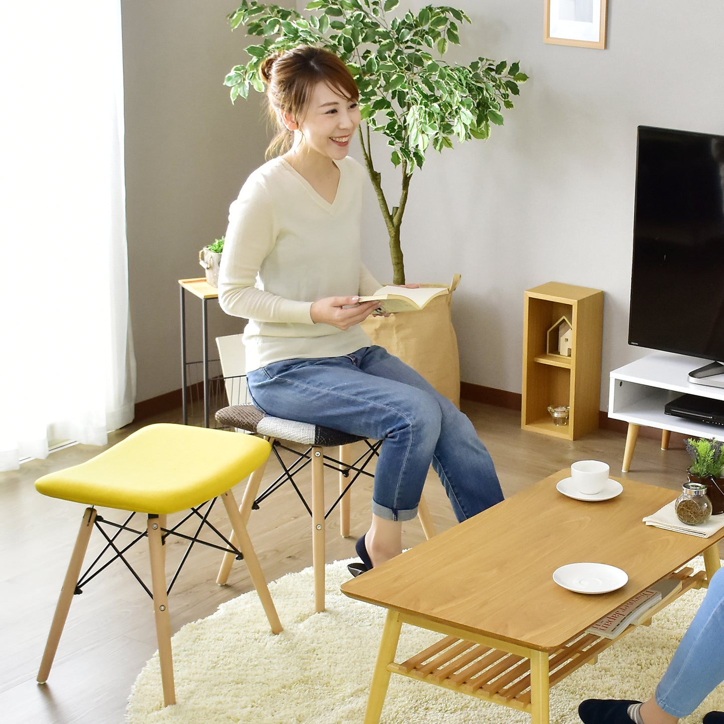 イームズ スツール 同色2脚セット DSW リプロダクト品