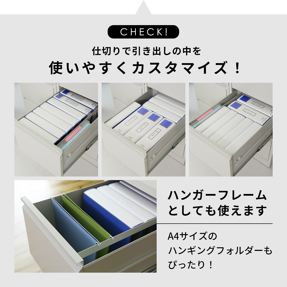 スチールキャビネット ケプロイ4段