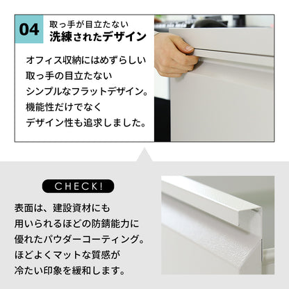 スチールキャビネット ケプロイ4段