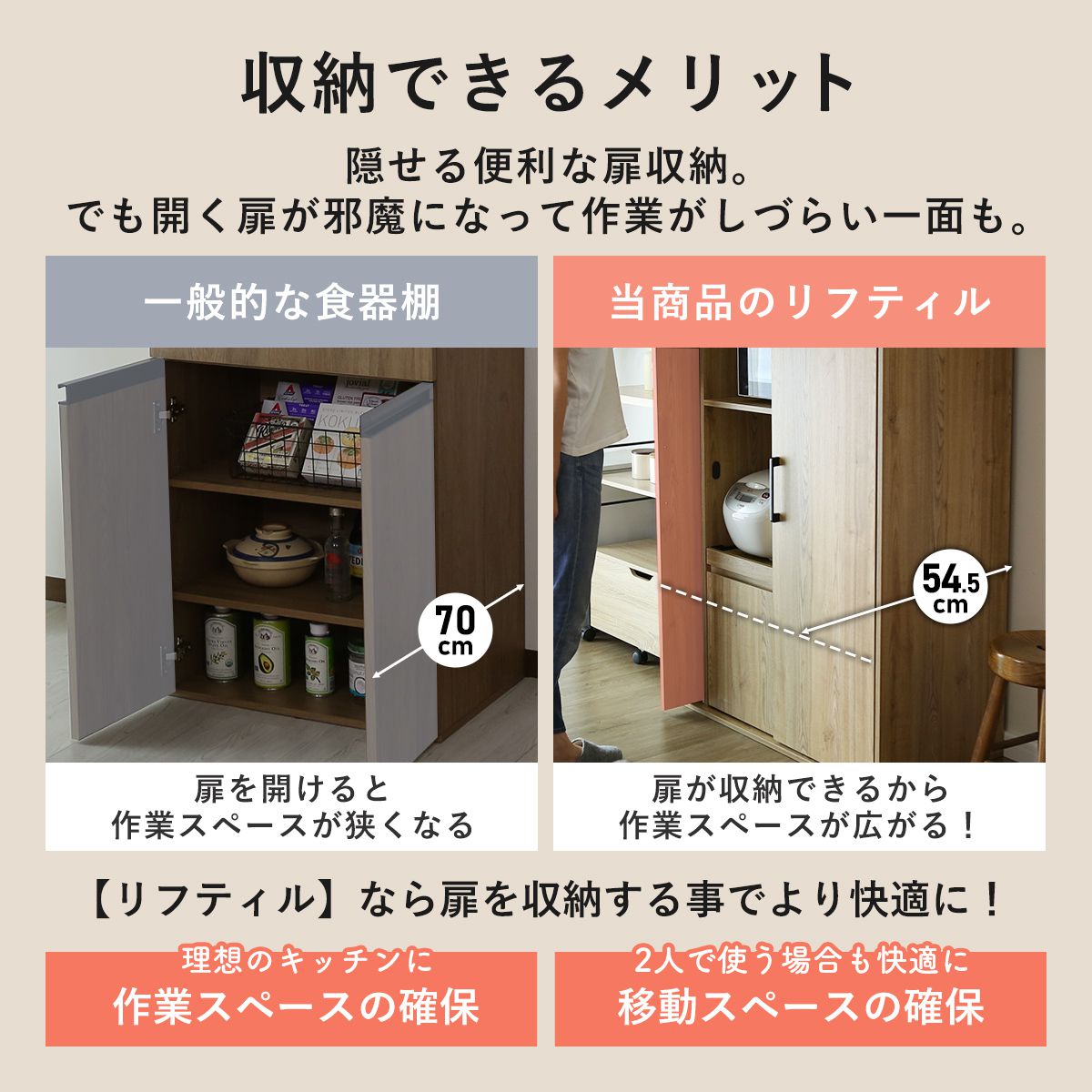 【幅83】キッチンボード リフティル