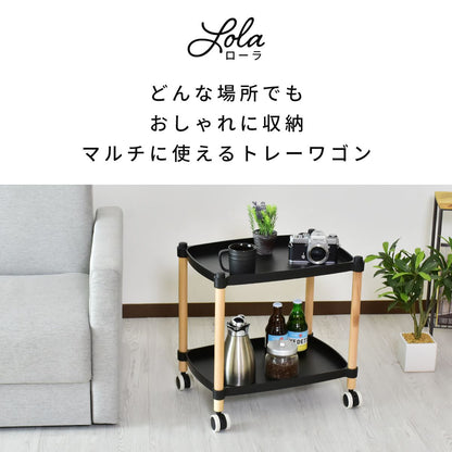 収納ワゴン ローラ2段