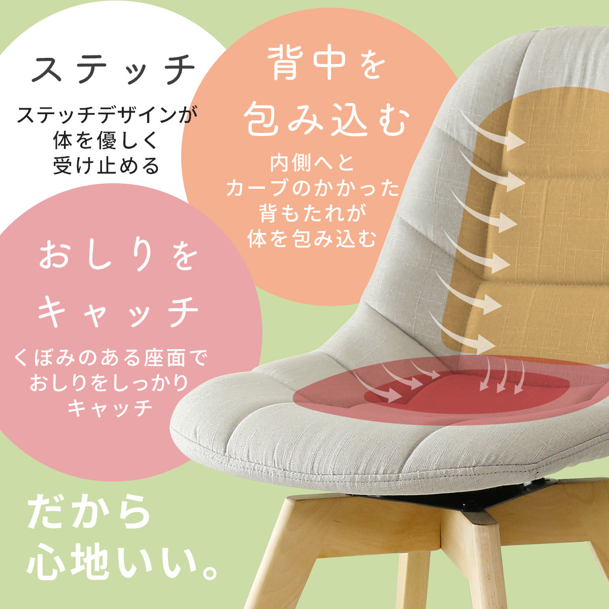 ダイニングチェア ナンシー