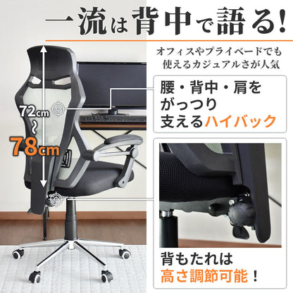 オフィスチェア パソコンチェア イス メッシュ ランバーサポート オード