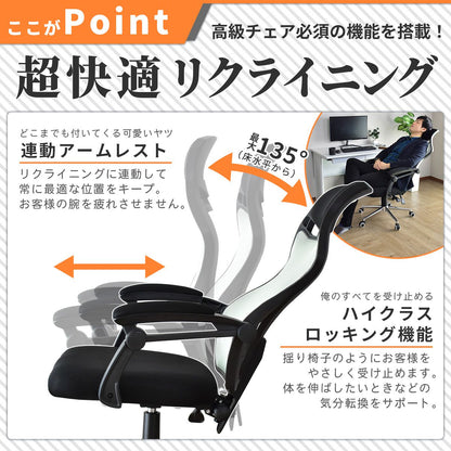 オフィスチェア パソコンチェア イス メッシュ ランバーサポート オード
