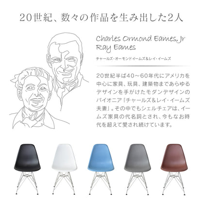 デザイナーズチェア 2脚セット イームズチェアDSR
