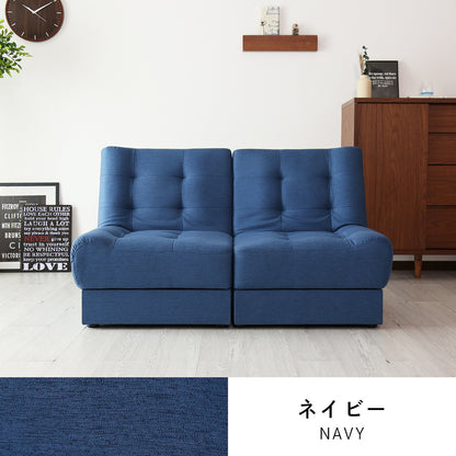 [幅124] ソファー 2人用ソファ 収納付き リクライニング コンパクト ｜ リートプチ