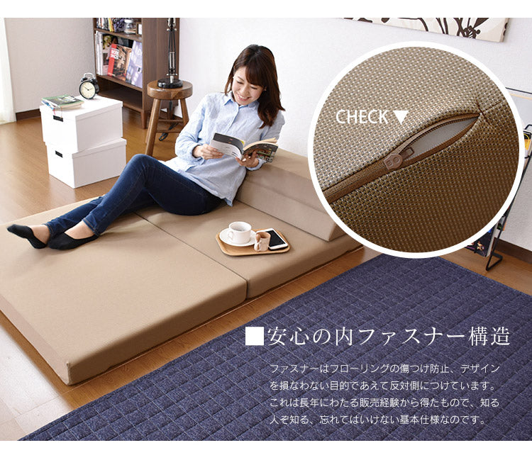 マットレス ソファーベッド ソファベッド 高反発 ダブル 4way 厚さ10cm 高反発マットレス ウレタン スリーピー D